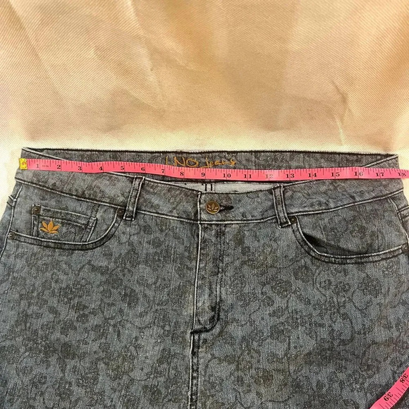 UNO Jeans Mustang‎ Sally Patterned Straight Leg Jean Womens Size 16/L32 - Picture 7 of 12